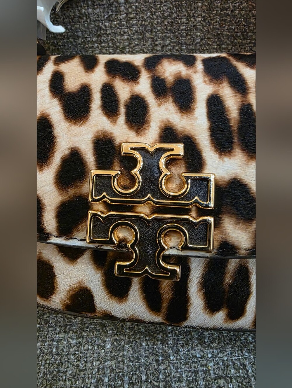 Tory Burch Britten Haircalf Mini Top Handle. - Picture 4 of 7
